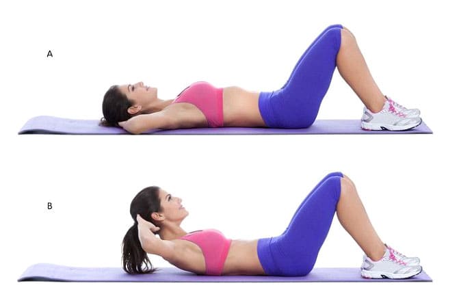 Crunches lower back discount