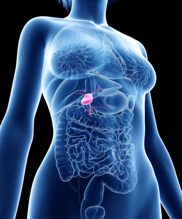 Gallbladder pain in back